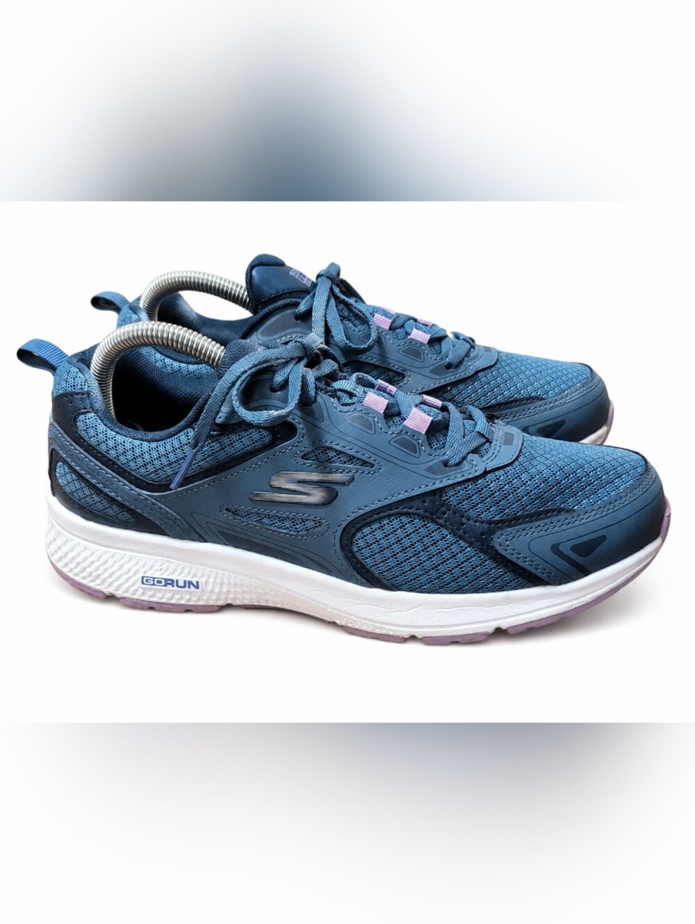 Skechers GOrun Women’s Size 8.5 Blue Running Athletic Sneakers Lace Up